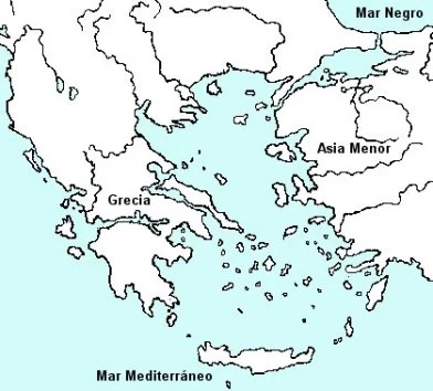 Mapa de Grecia antigua