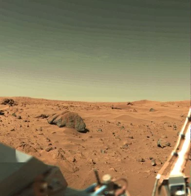 Viking 1 panorama de la superficie marciana