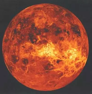 Vista hemisférica de Venus