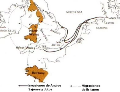 Invasiones de los pueblos Anglos, Sajones y Jutos