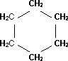 Fórmula desarrollada de la molécula de ciclohexano