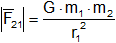 Cálculo de la fuerza gravitatoria