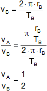 Cálculo de la velocidad orbital