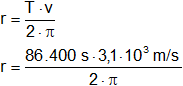 Cálculo de velocidad orbital