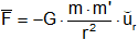 Fórmula de la fuerza gravitatoria