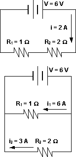 Circuito eléctrico con resistencias en serie y en paralelo