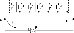 Circuito de pilas y resistencia