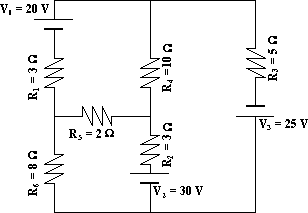 Esquema de un circuito con fuente y resistencia