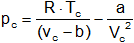 Constantes de Van der Waals