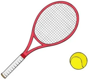 Golpear la pelota de tenis con la raqueta