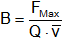 Fórmula de la inducción del campo magnético en función de la fuerza de Lorentz