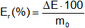 Fórmula del error relativo
