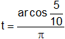 Cálculo del tiempo de oscilación