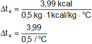 Cálculo de la variación de la temperatura