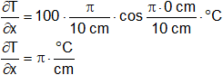 Cálculo del gradiente de temperatura