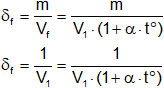 Variación de la densidad con la temperatura