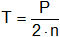 Fórmula de la potencia en el aparejo factorial