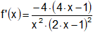 Cálculo de derivadas