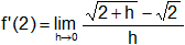 Cálculo de derivadas
