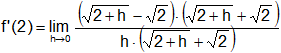 Cálculo de derivadas