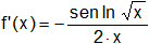 Cálculo de derivadas