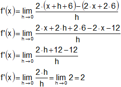 Cálculo de derivadas por definición