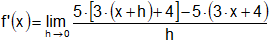 Cálculo de derivadas por definición