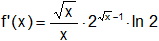 Cálculo de derivadas