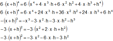 Cálculo de derivadas por definición