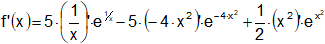 Cálculo de derivadas de funciones exponenciales