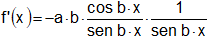 Cálculo de la derivada de funciones trigonométricas