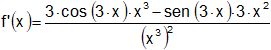 Cálculo de la derivada de funciones trigonométricas