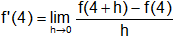 Cálculo de derivadas