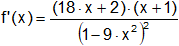 Cálculo de derivadas