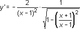 Derivada de funciones trigonométricas inversas