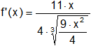 Cálculo de derivadas