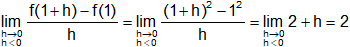 Estudio de la derivabilidad de una función en un punto