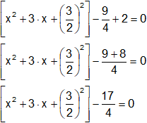 Método de completar cuadrados
