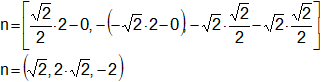 Cálculo del vector normal