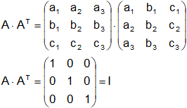 Cálculo de matrices ortogonales