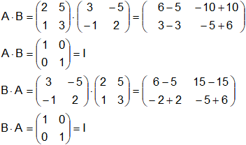 Cálculo de matrices invertibles
