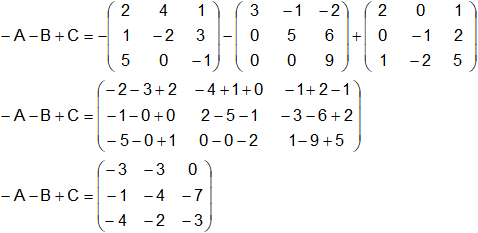 Operaciones con matrices