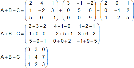 Operaciones con matrices