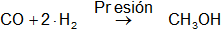 Ecuación equilibrada de la reacción