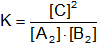 Ecuación de la constante de equilibrio