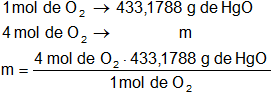 Cálculo de la masa en una reacción química