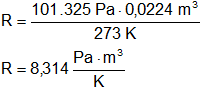 Constante universal de los gases
