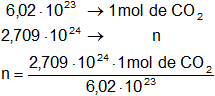 Cálculo de la cantidad de moles