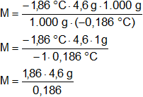 Cálculo del peso molecular en soluciones
