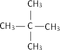 Fórmula desarrollada del 2,2-dimetilpropano